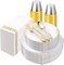 350PCS White & Gold Disposable Dinnerware Set – Plates, Cutlery, Cups & Napkins for 50 Guests